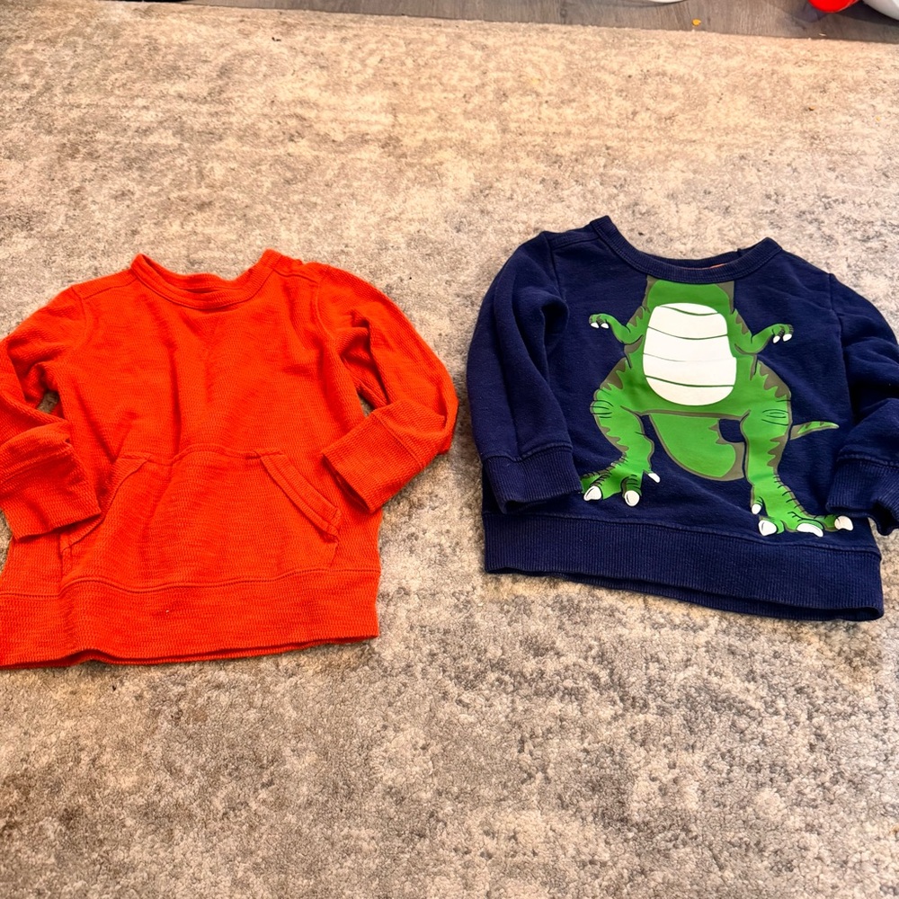 Large lot of Toddler 2T Long Sleeve Shirts and Sweaters Set of 11 Tops - Picture 4 of 12